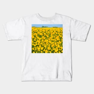 Yellow Spring Flowers Kids T-Shirt